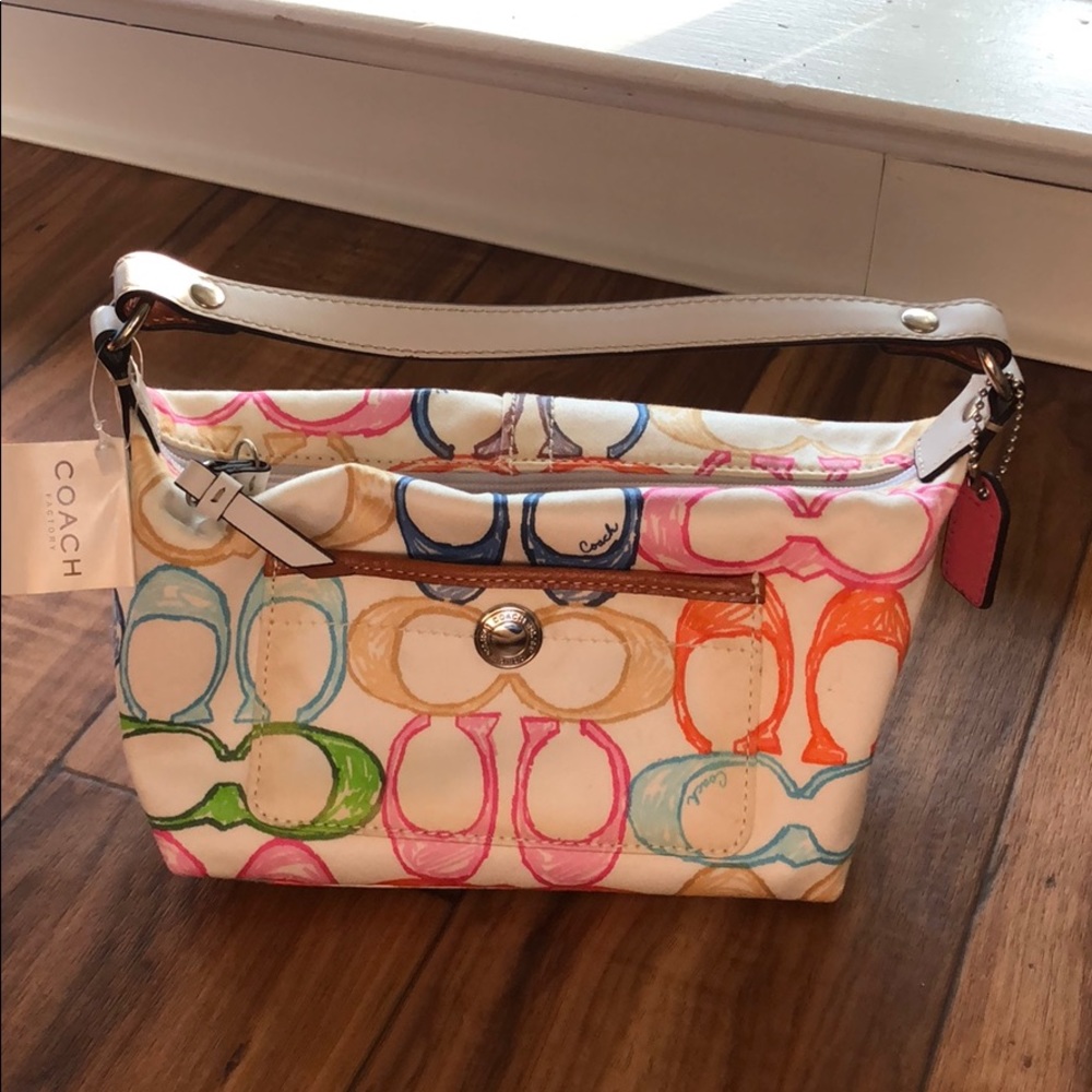 Coach handbag multicolored